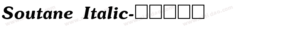 Soutane Italic字体转换